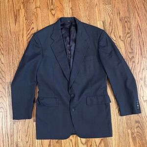 Hertling Blazer Sport Coat Two Button Wool Plaid Career Jacket Size?*check pics*